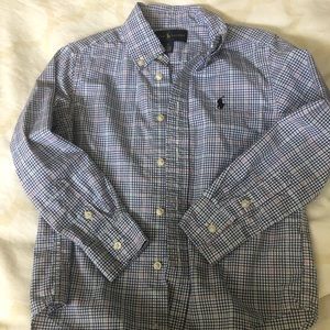 Ralph Lauren long sleeve boys button down shirt